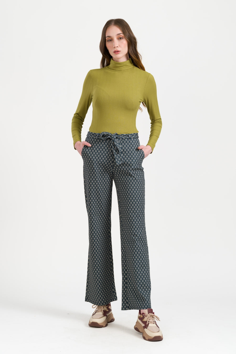 Sue Trousers Arden | Navy Peony