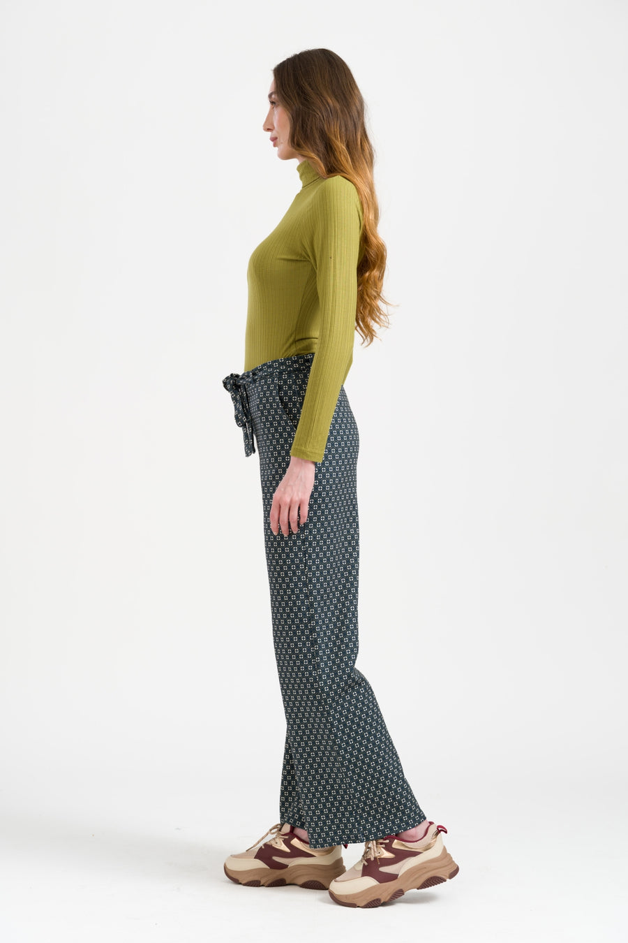 Sue Trousers Arden | Navy Peony