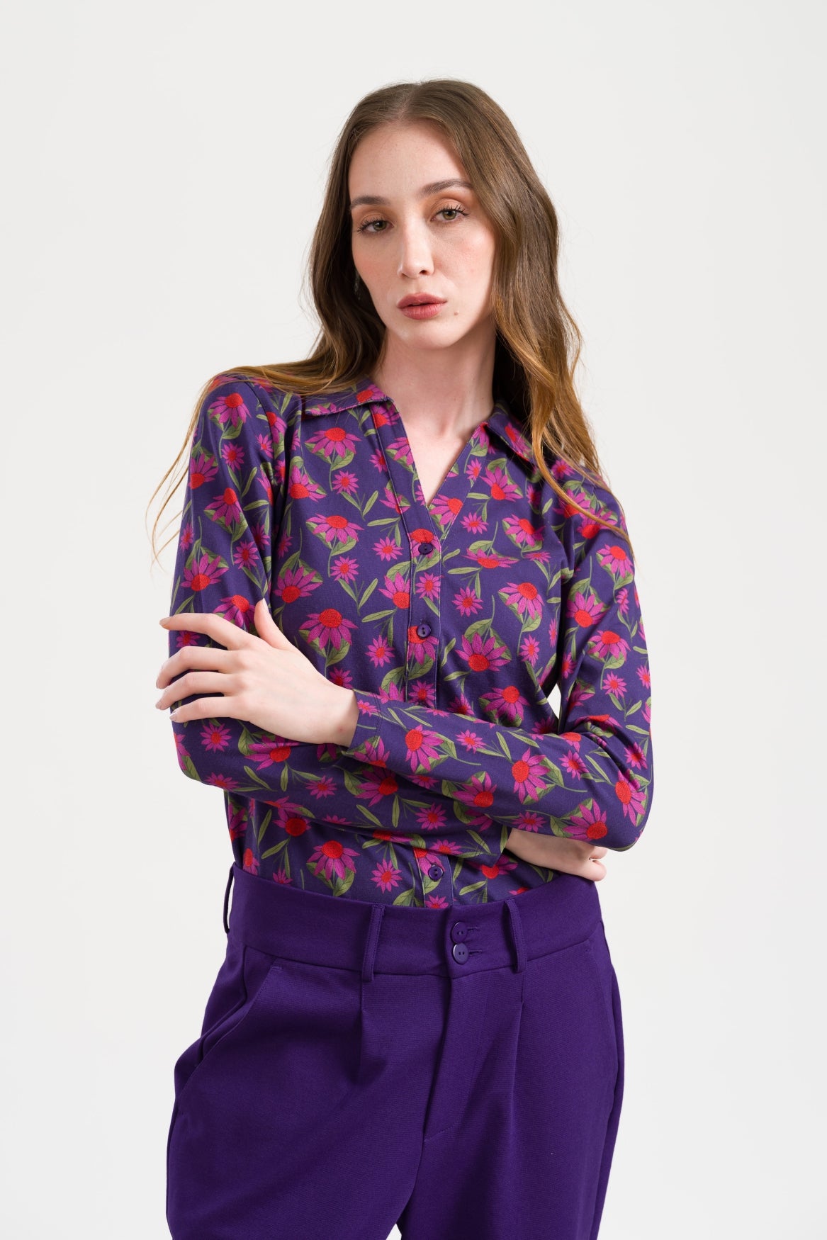 Lena Blouse LS Aurelia | Parachute Purple