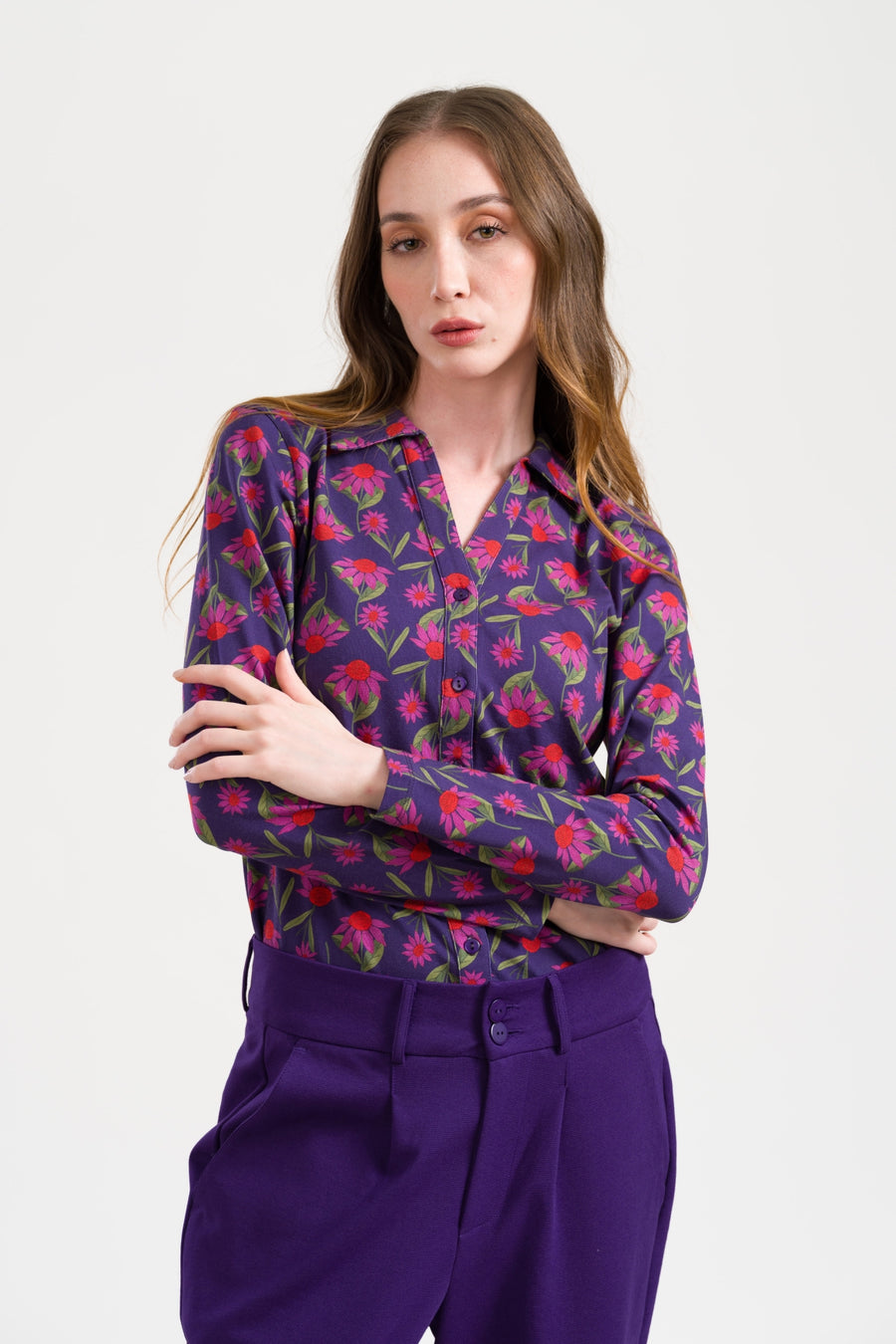 Lena Blouse LS Aurelia | Parachute Purple