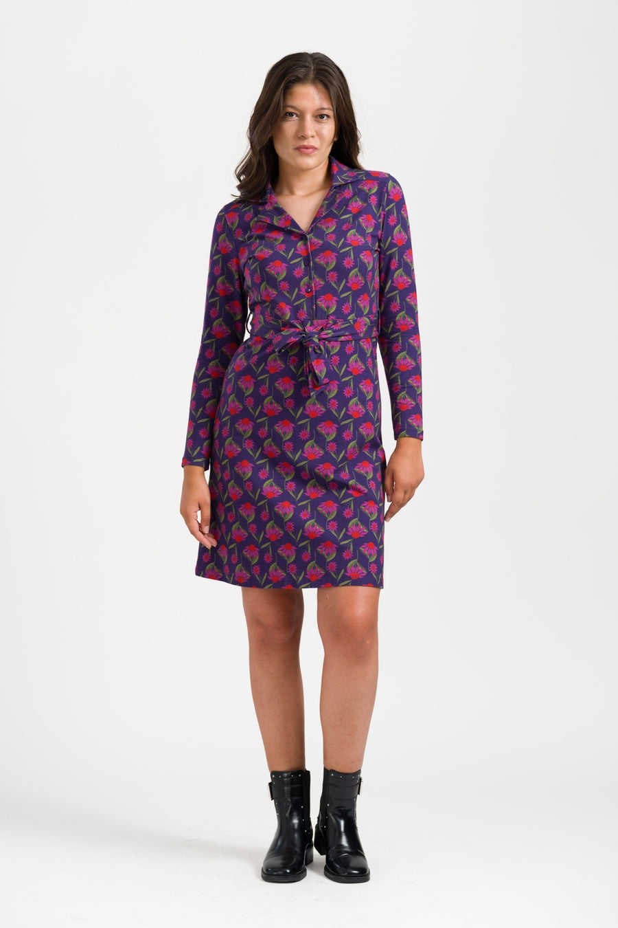 Monique Dress LS Aurelia | Parachute Purple