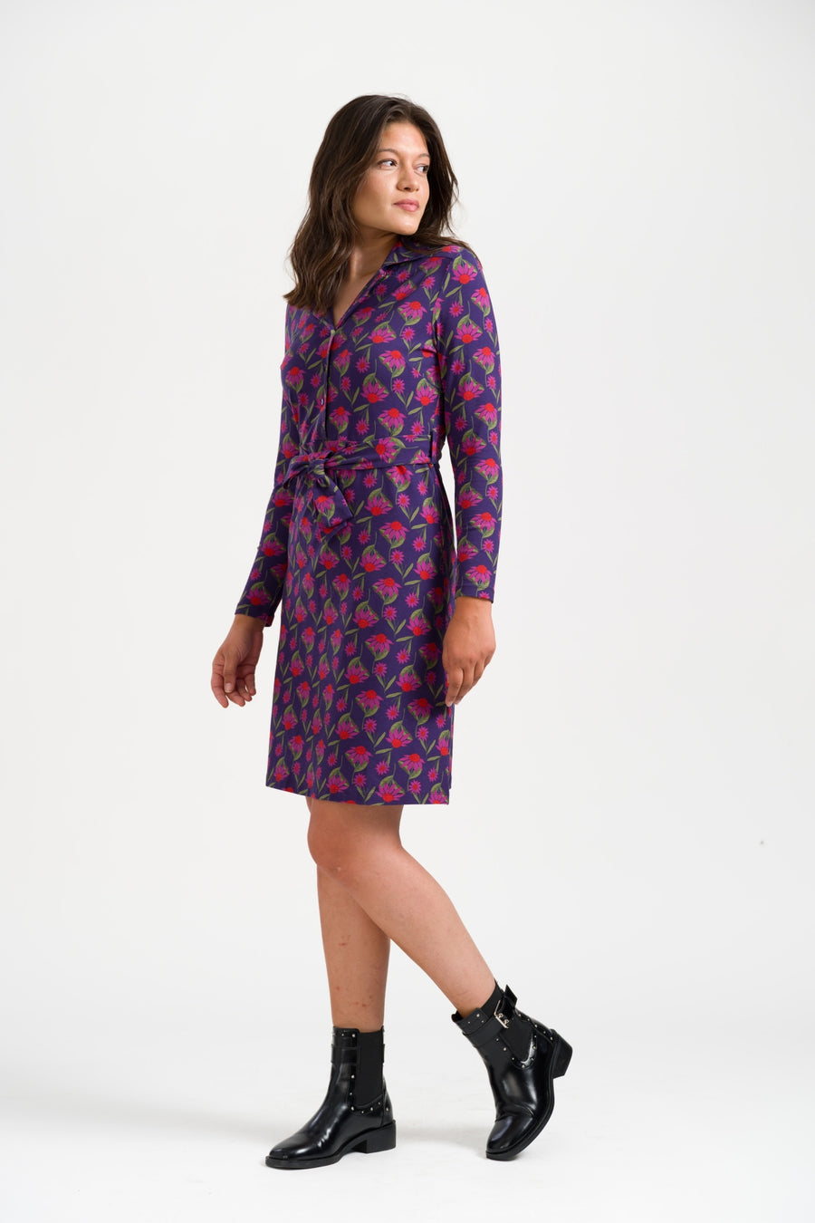Monique Dress LS Aurelia | Parachute Purple