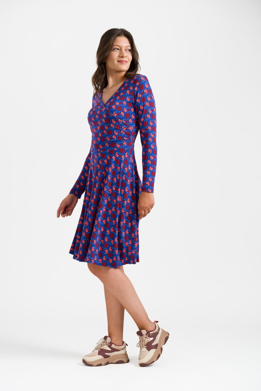 Daisy Dress LS Birdy The Purdy | True Blue