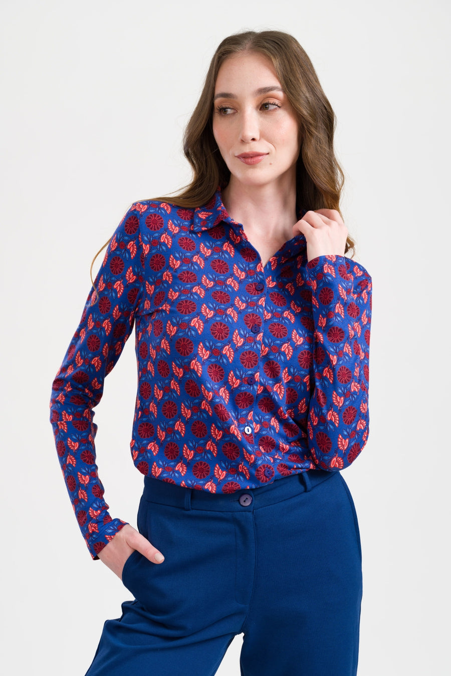 Sill Blouse Birdy The Purdy | True Blue