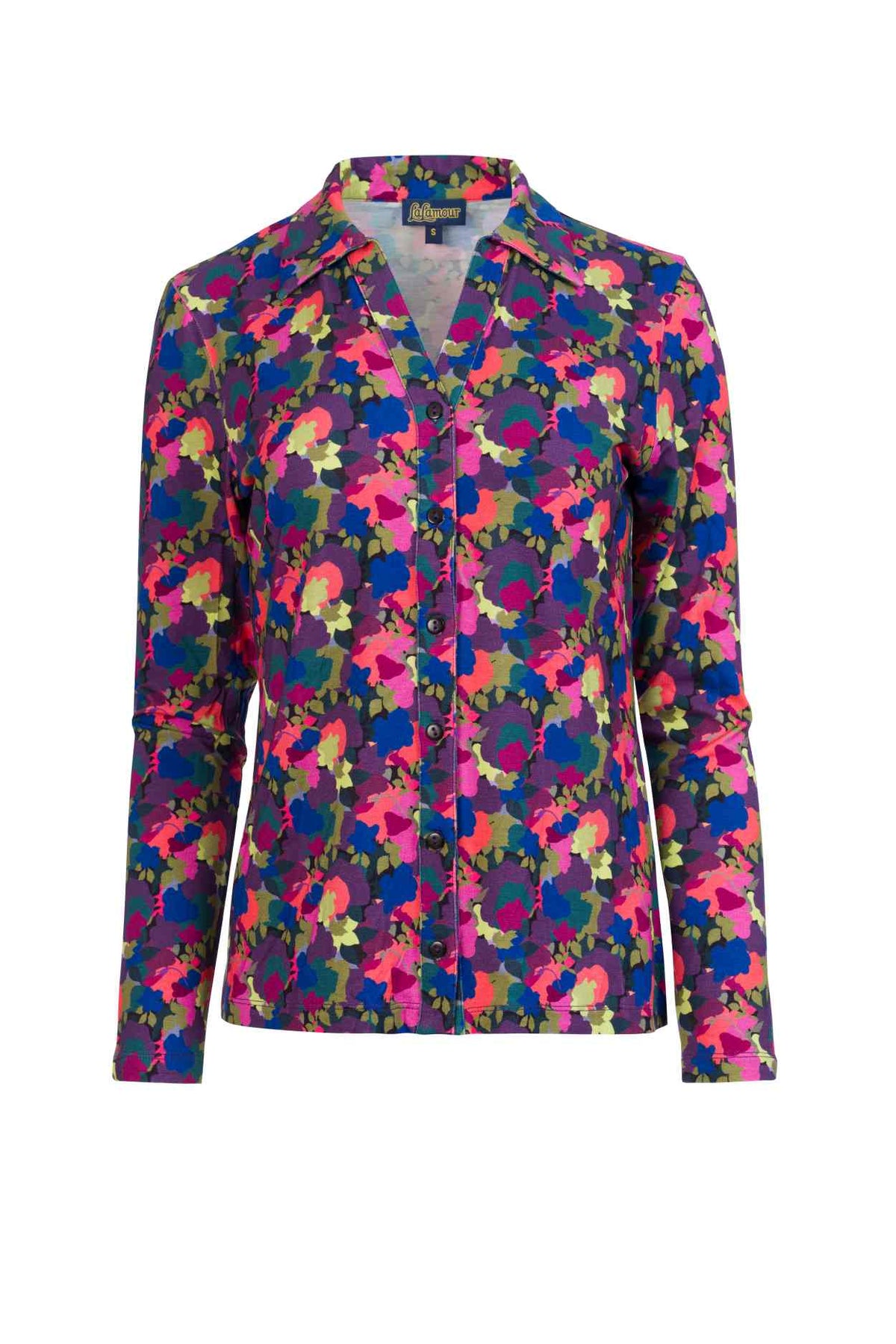 Lena Blouse LS Bloom Boom | Moonless Night