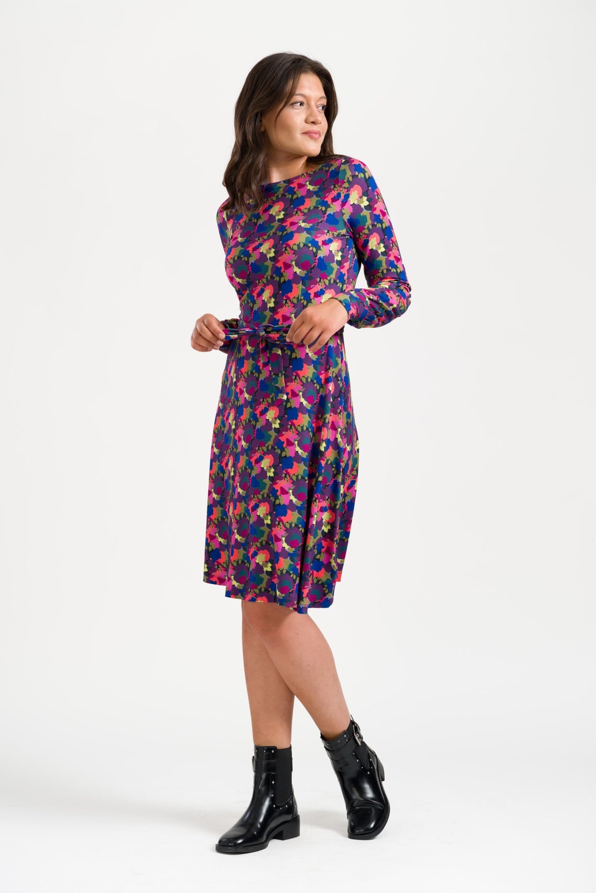 Tiny Dress LS Bloom Boom | Moonless Night