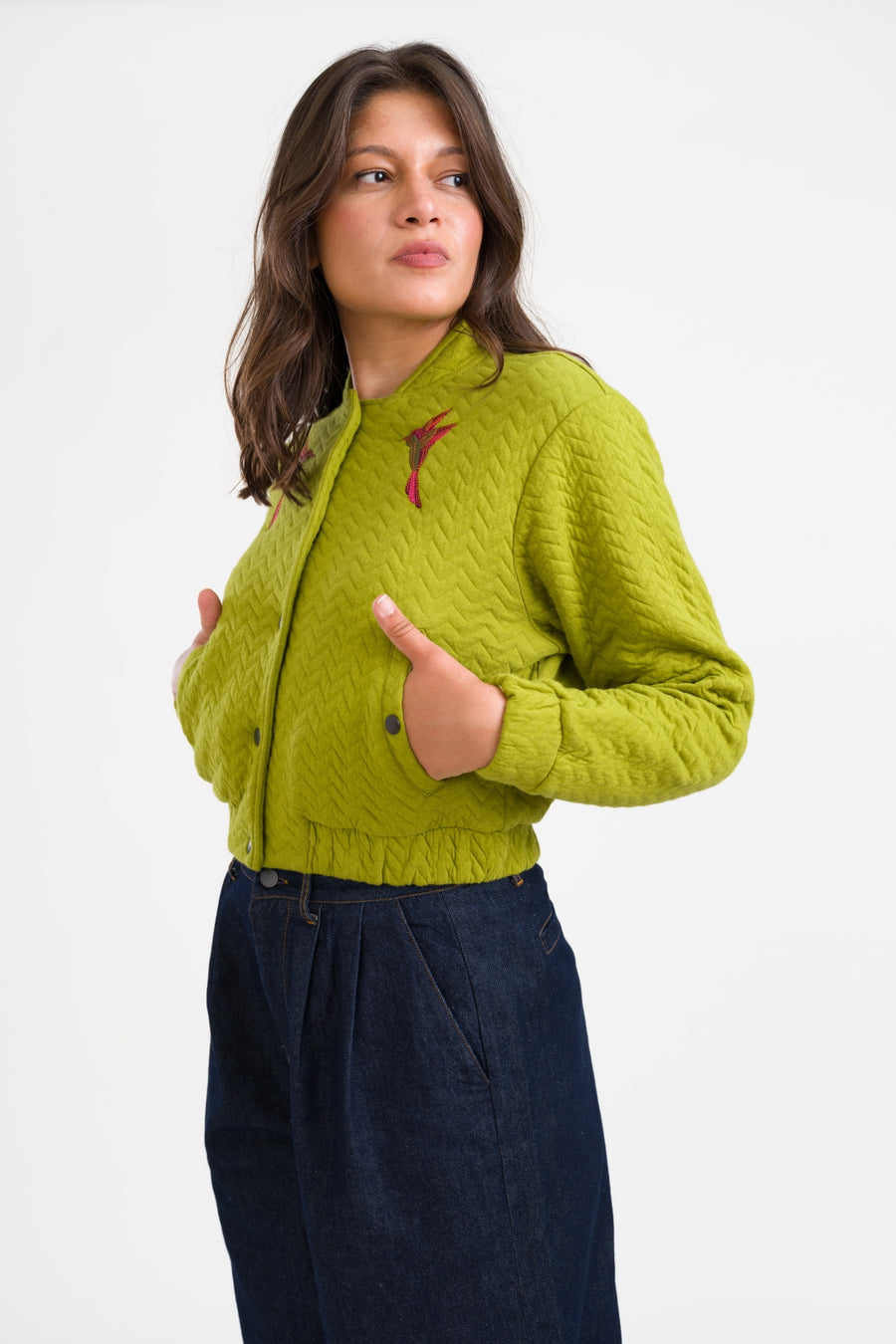 Billie Jacket Capitone | Golden Cypress