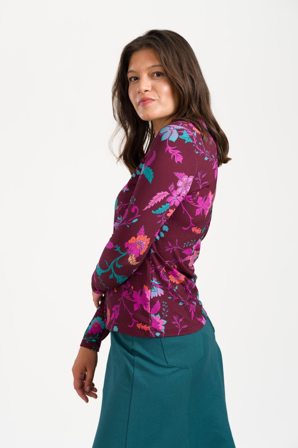 Lena Blouse LS Dark Ivy | Fig