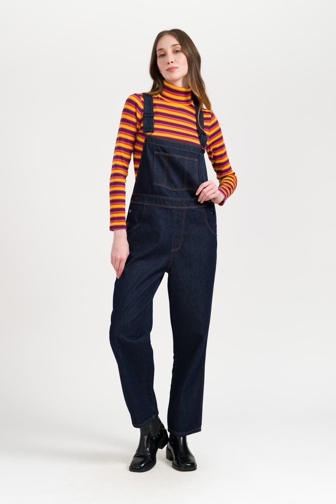 Hazel Salopette Denim | Dark Blue