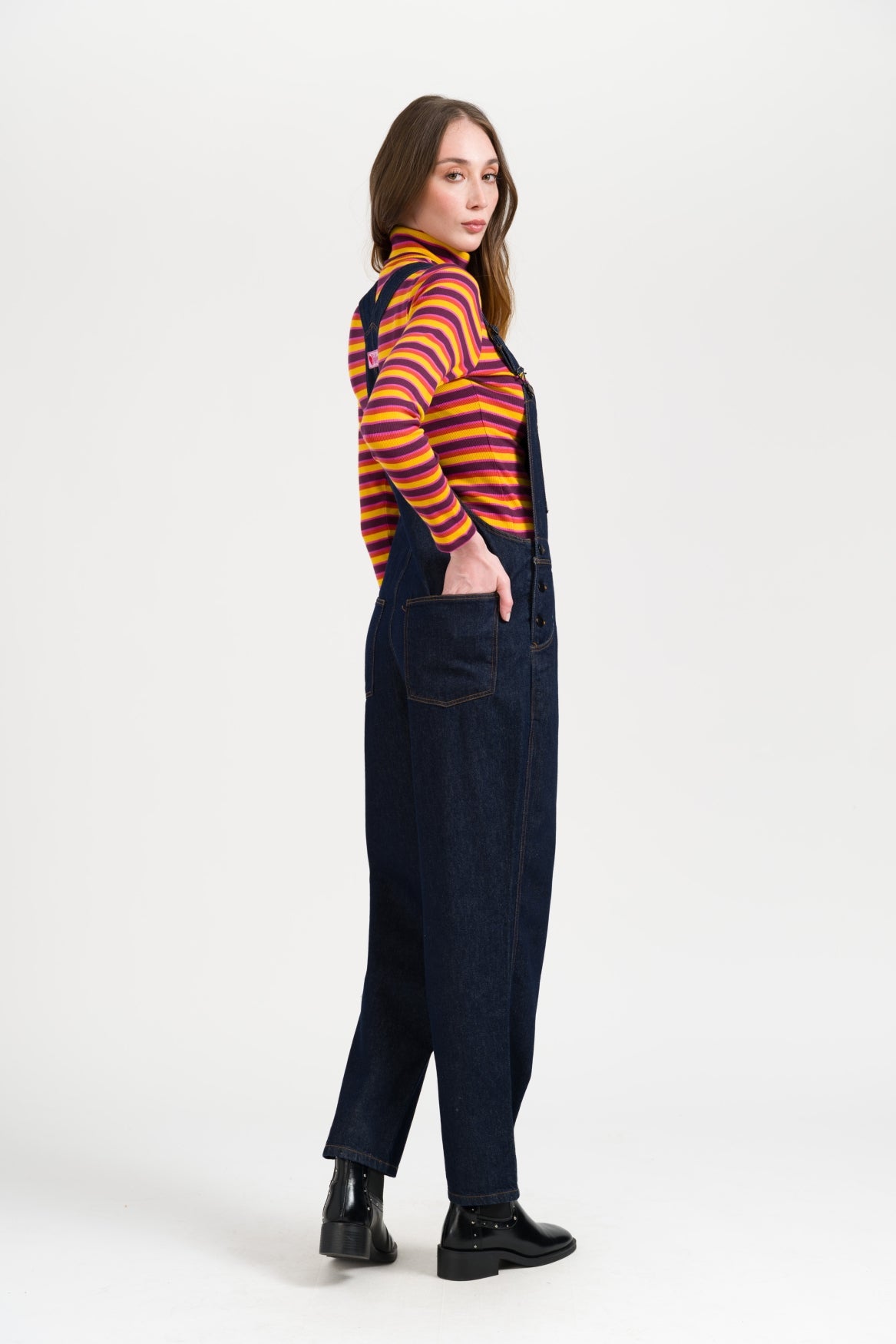 Hazel Salopette Denim | Dark Blue