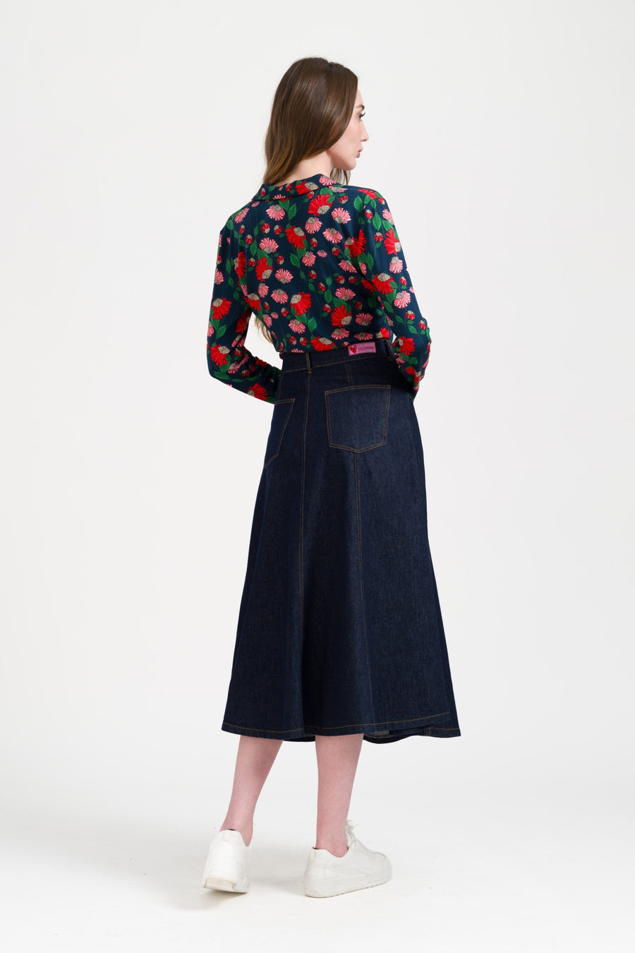 River Skirt Denim | Dark Blue