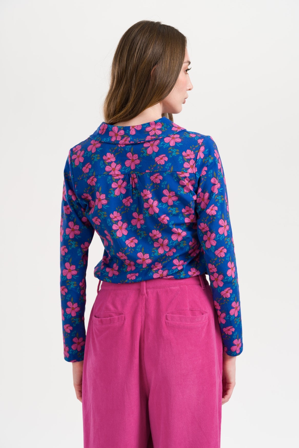 Iris Blouse LS Eden | True Blue