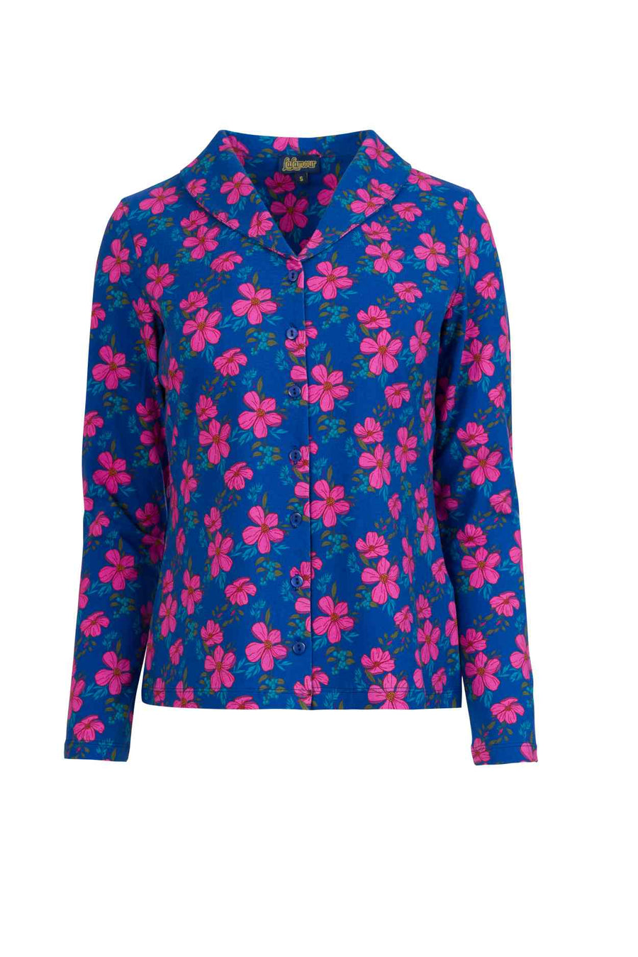 Iris Blouse LS Eden | True Blue