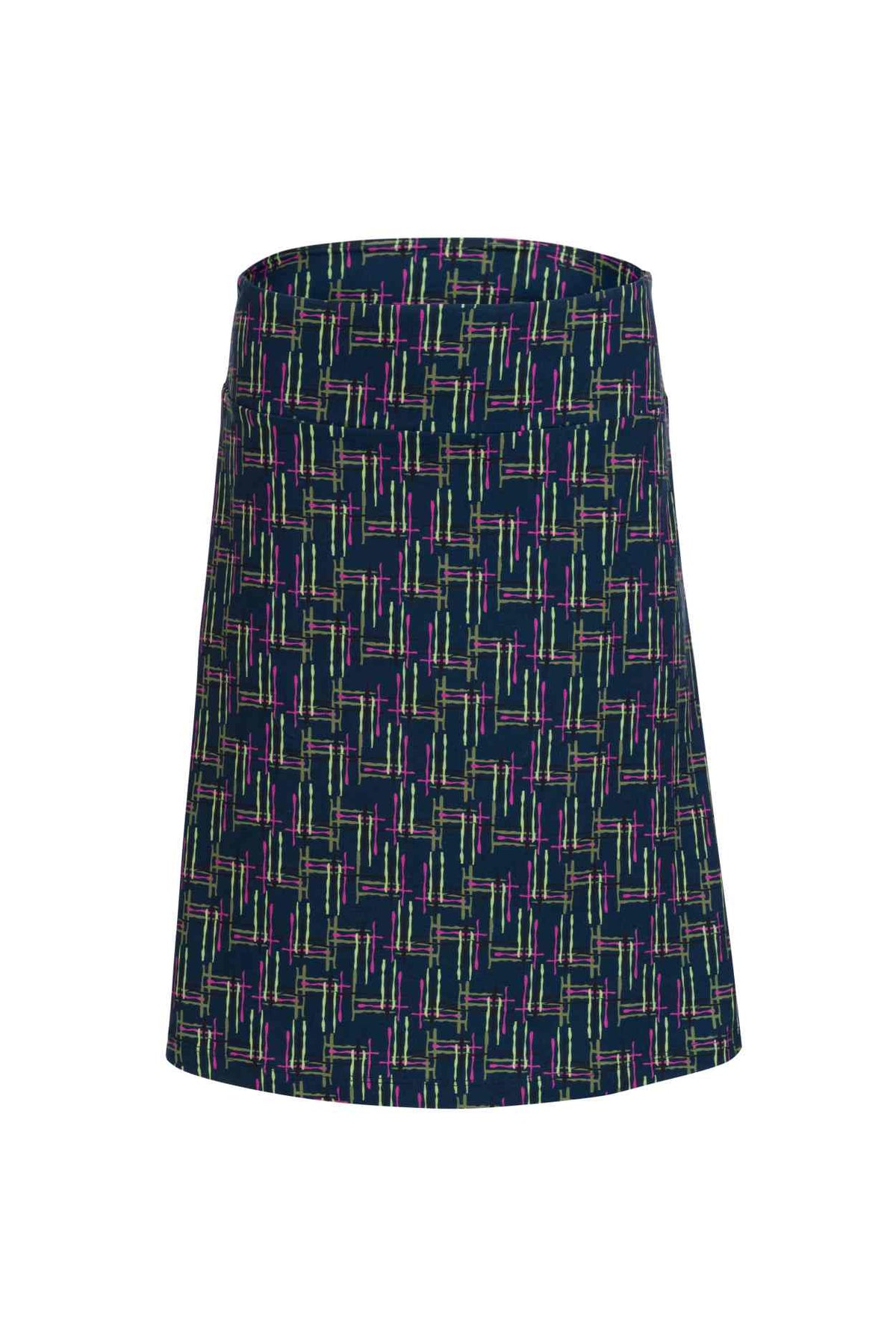 Esmee Skirt Electric Weave | Navy Peony