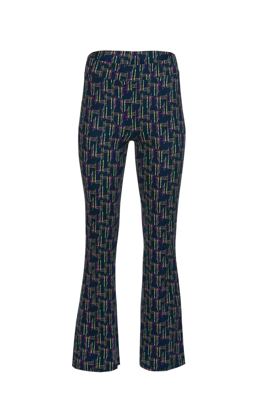 Lieke Trousers Electric Weave | Navy Peony