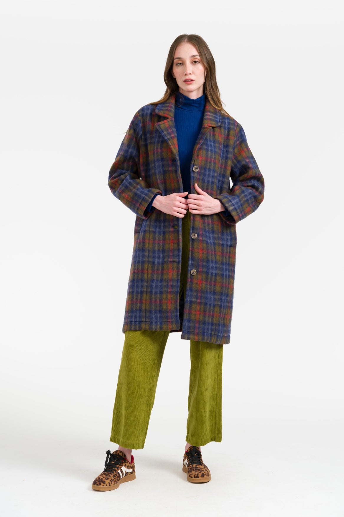 Moss Coat Felt Tartan | Sphagnum