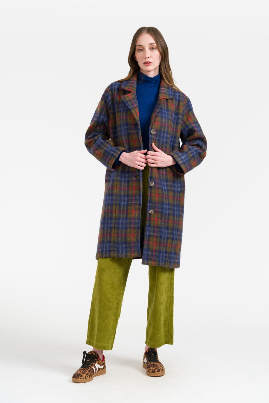 Moss Coat Felt Tartan | Sphagnum