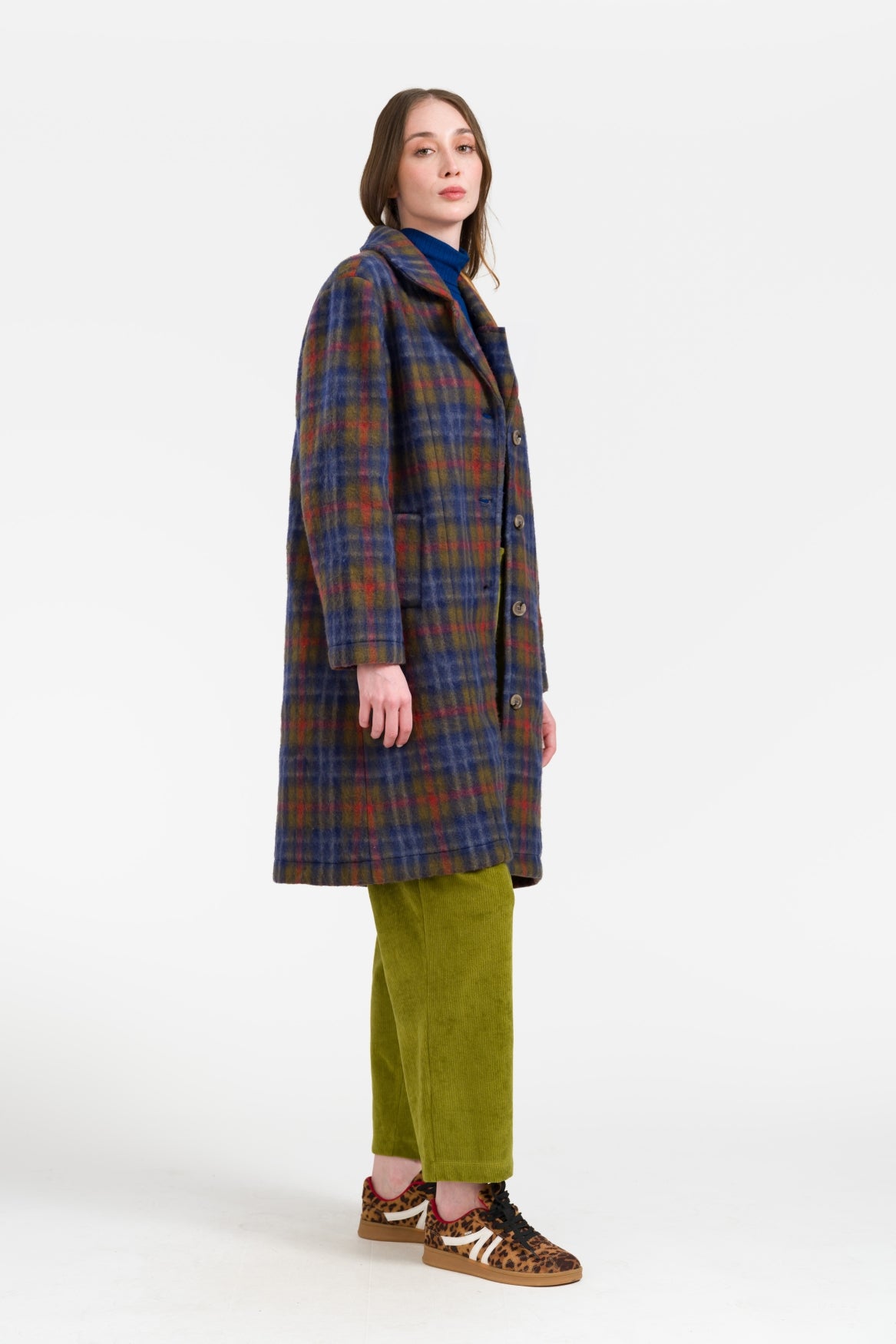 Moss Coat Felt Tartan | Sphagnum