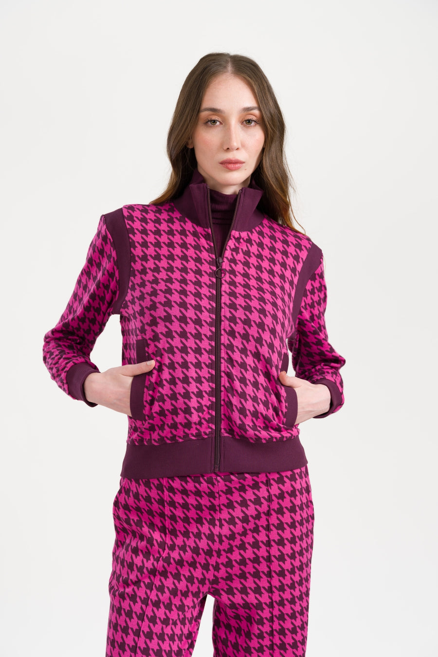 Flash Jacket Houndstooth | Fig