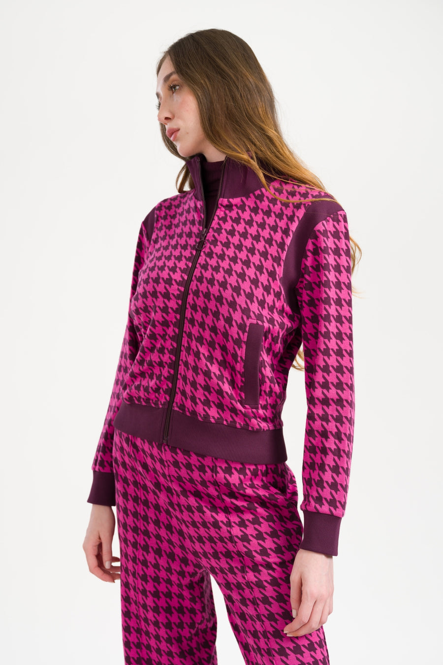Flash Jacket Houndstooth | Fig