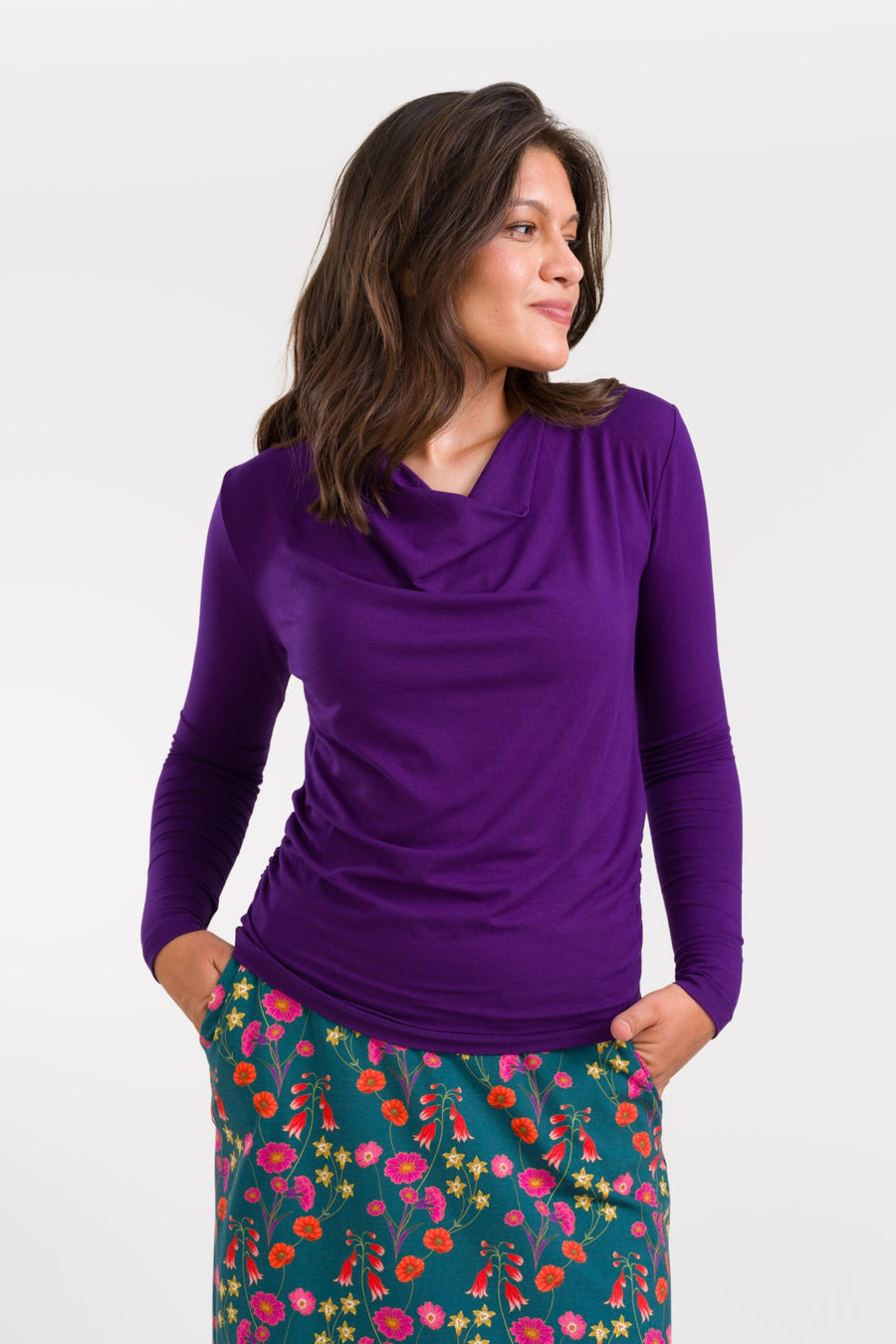 Ava Top Jersey Plain | Parachute Purple