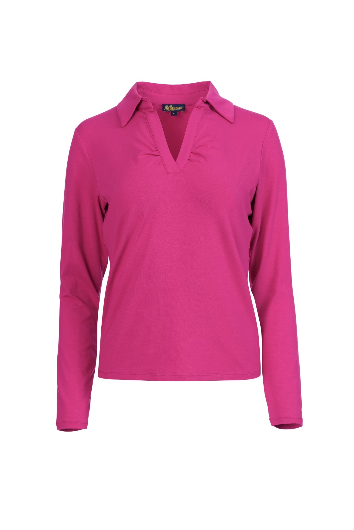 Suzy Top LS Jersey Plain | Fuchsia Red