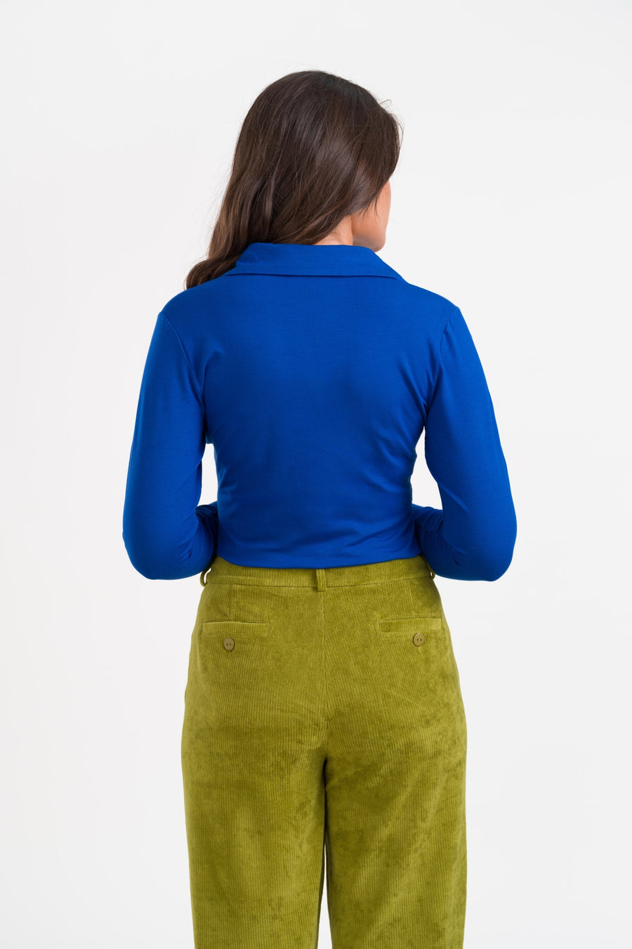 Suzy Top LS Jersey Plain | True Blue