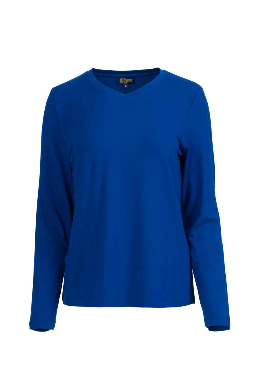 Vera Top LS Jersey Plain | True Blue