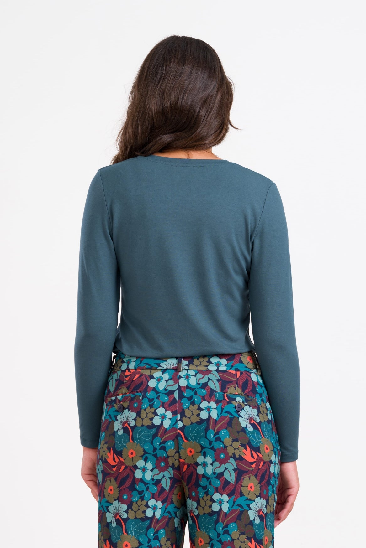 Vera Top LS Jersey Plain | Mediterranea