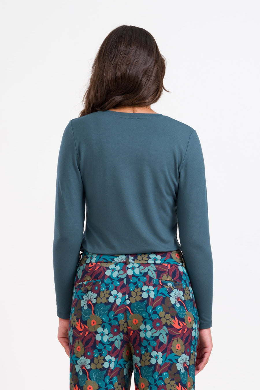 Vera Top LS Jersey Plain | Mediterranea