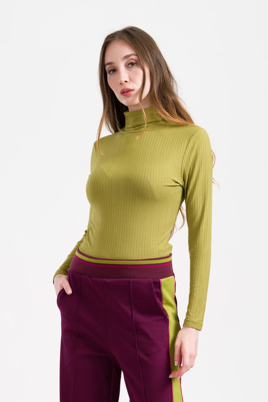 Ruby Top Jersey Rib | Golden Cypress