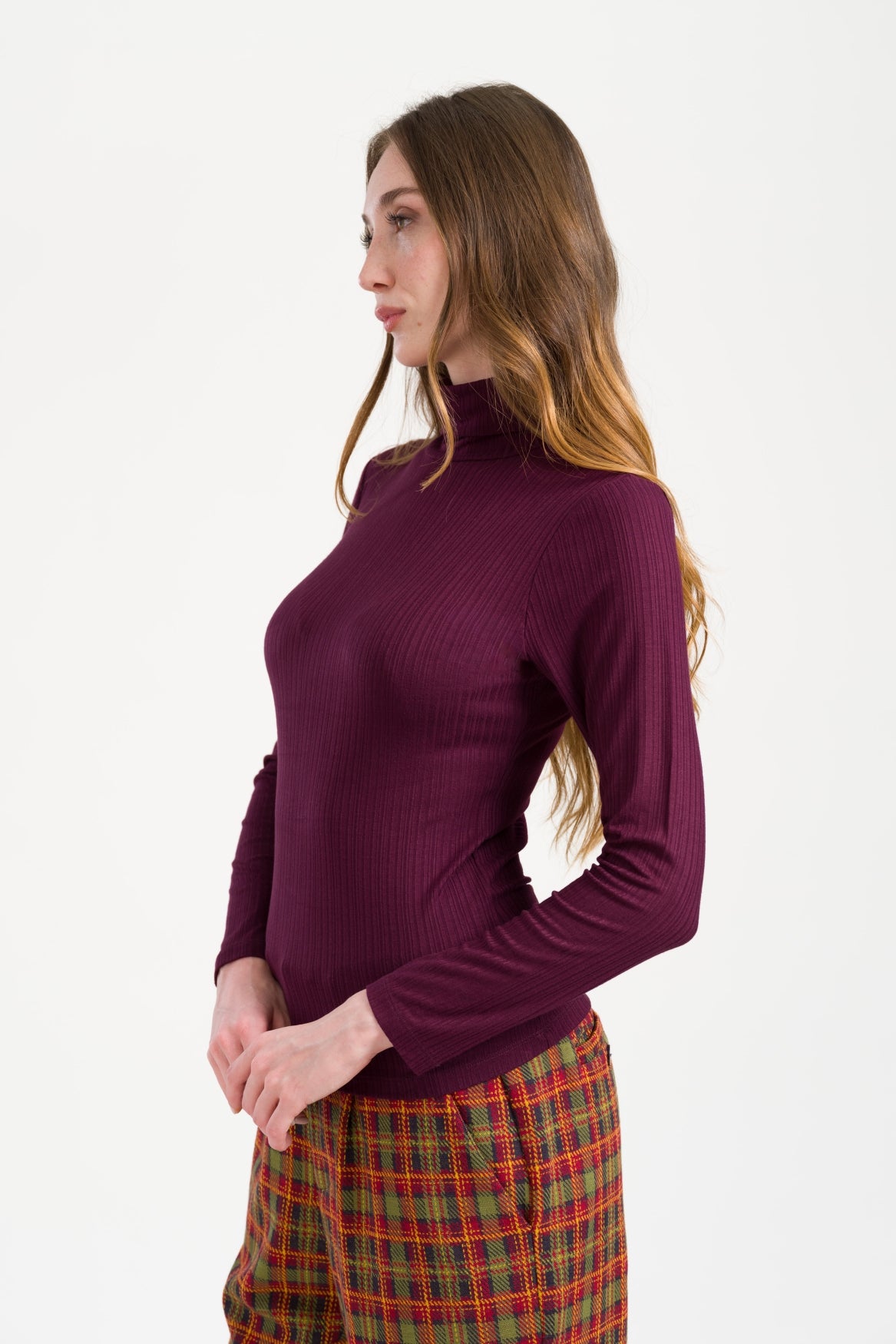 Ruby Top Jersey Rib | Fig