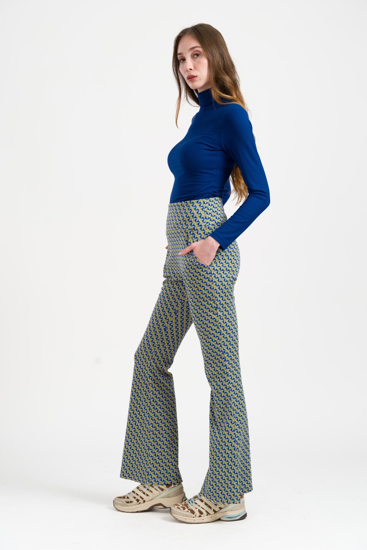 Nala Trousers Jetset Swirl | Purple Rose