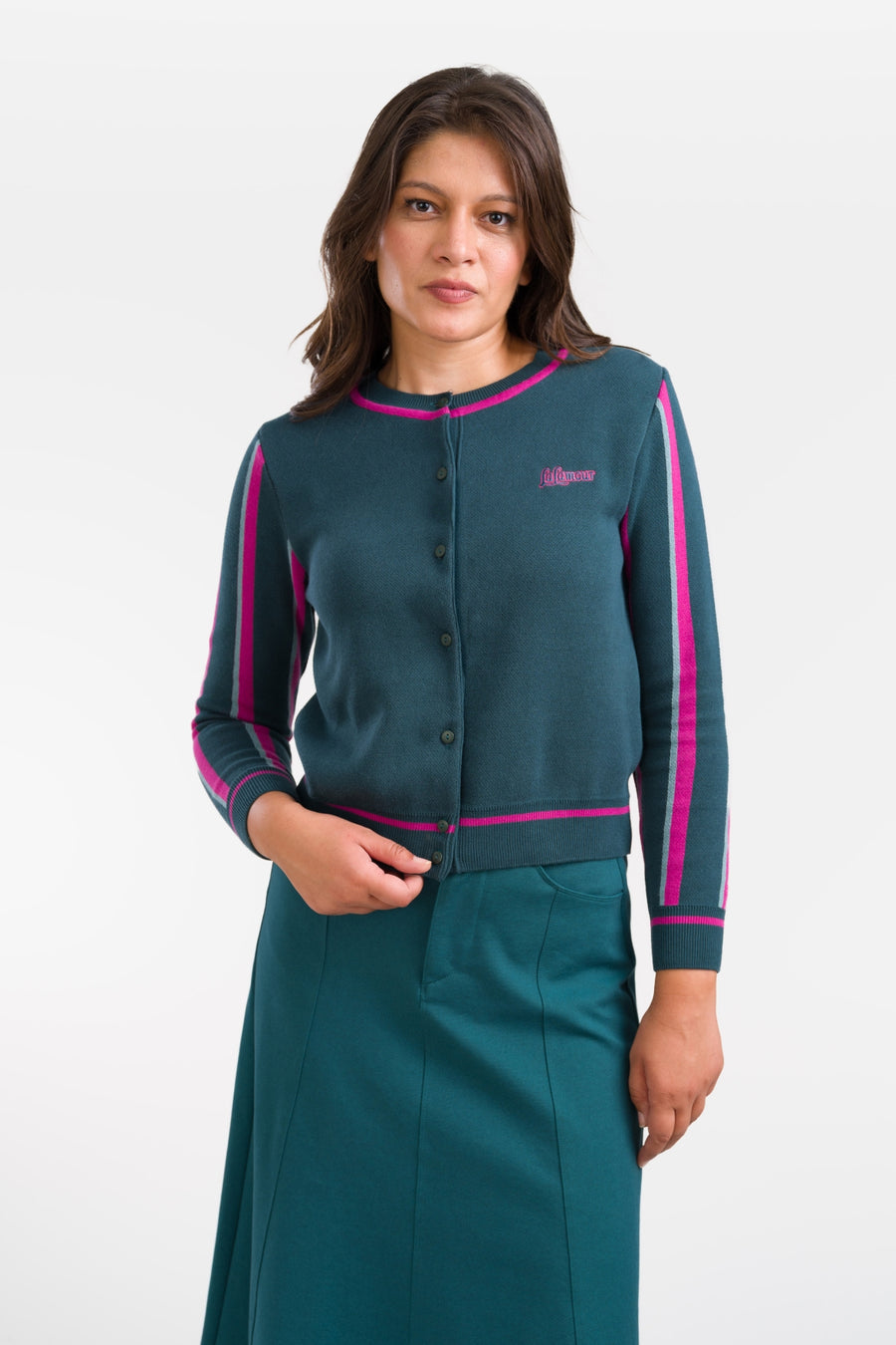 Cardigan Jade Line Knitwear | Mediterranea