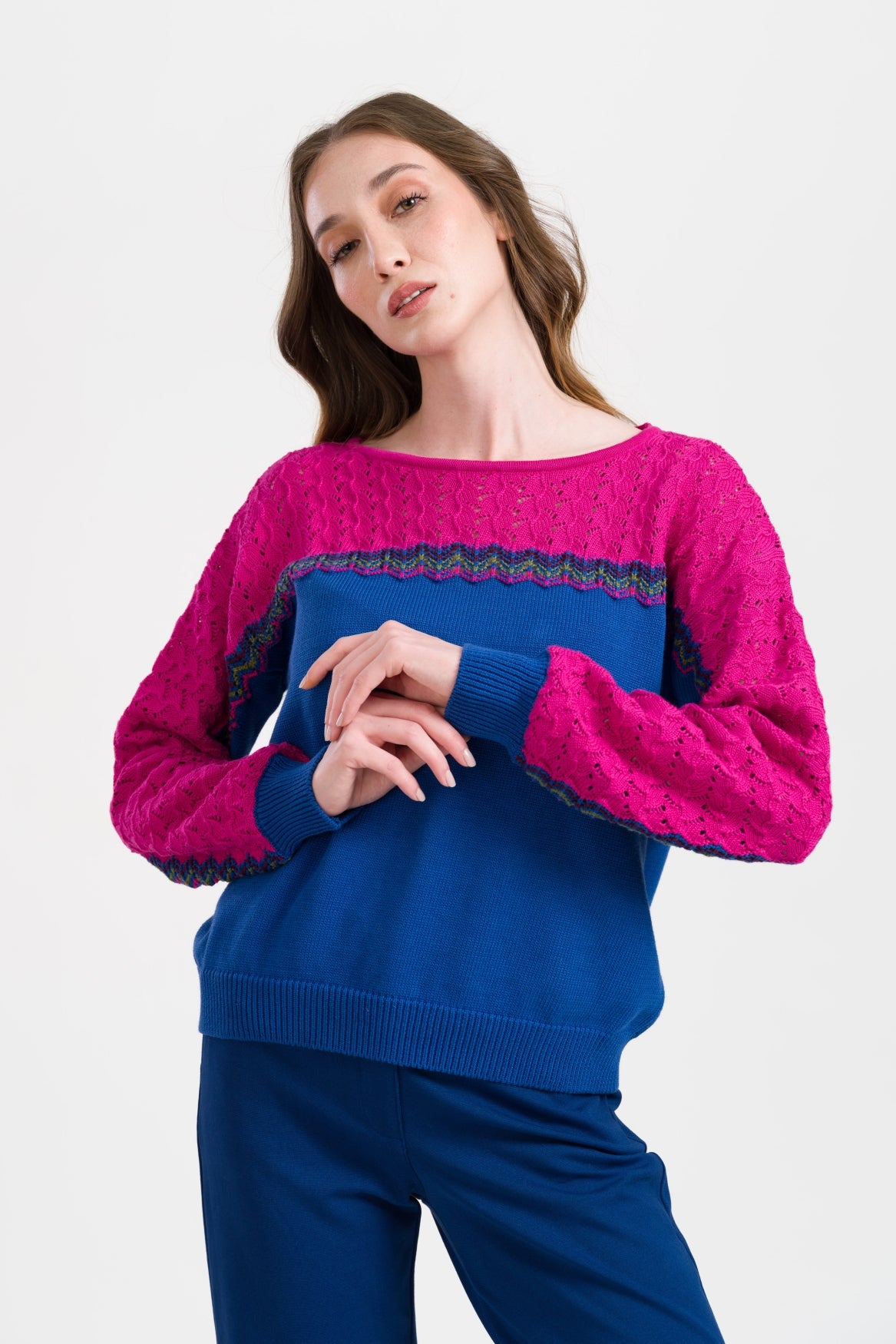 Sweater Charlotte Knitwear | Colorblock