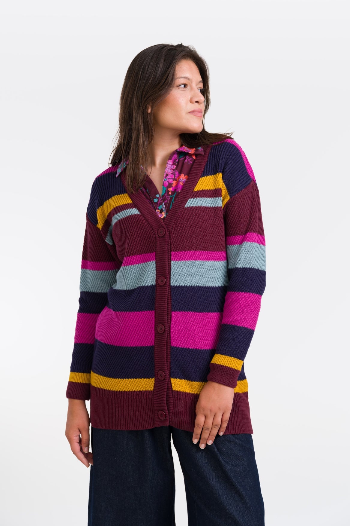 Cardigan Long Knitwear | Multicolor