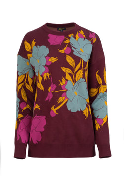 Sweater Big Floral Knitwear | Fig