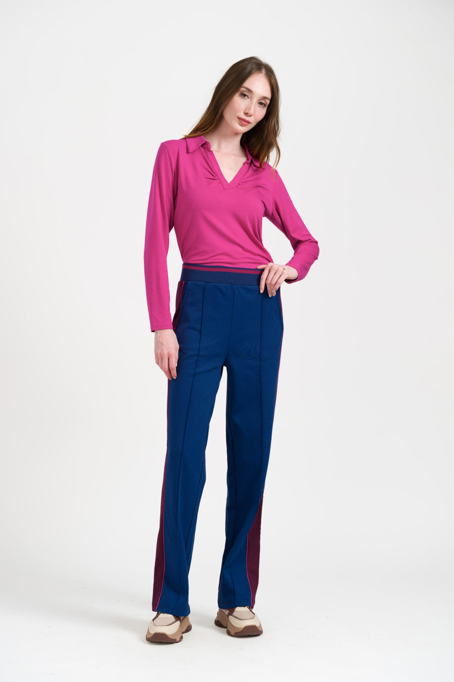 Florence Trousers Punta Di Roma | Navy Peony