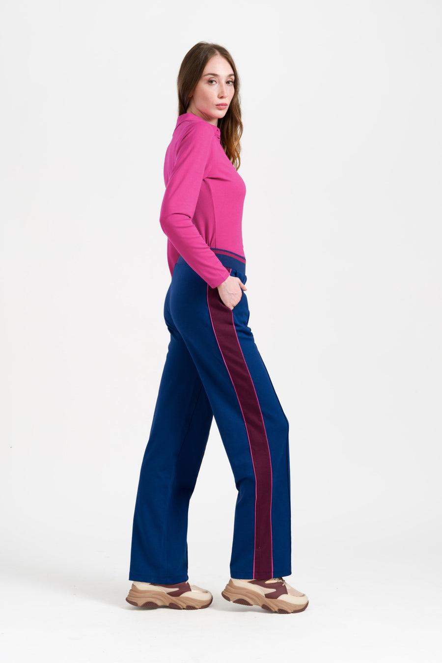 Florence Trousers Punta Di Roma | Navy Peony