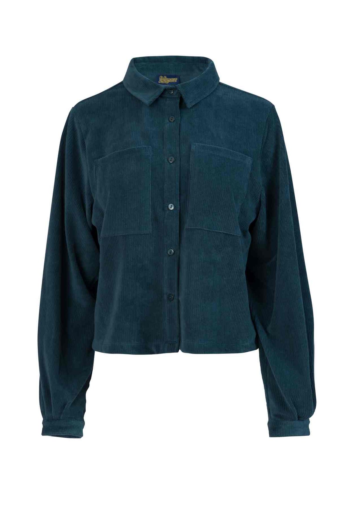 Abby Overshirt Rib Velour | Mediterranea