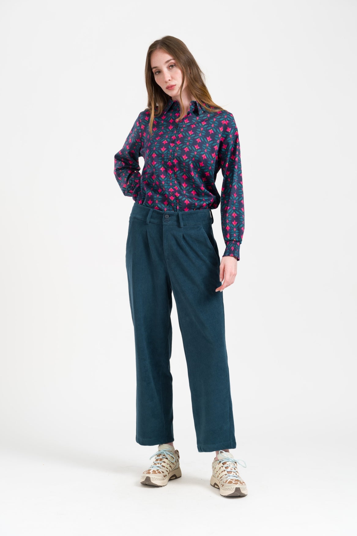 Brooklyn Trousers Rib Velour | Mediterranea