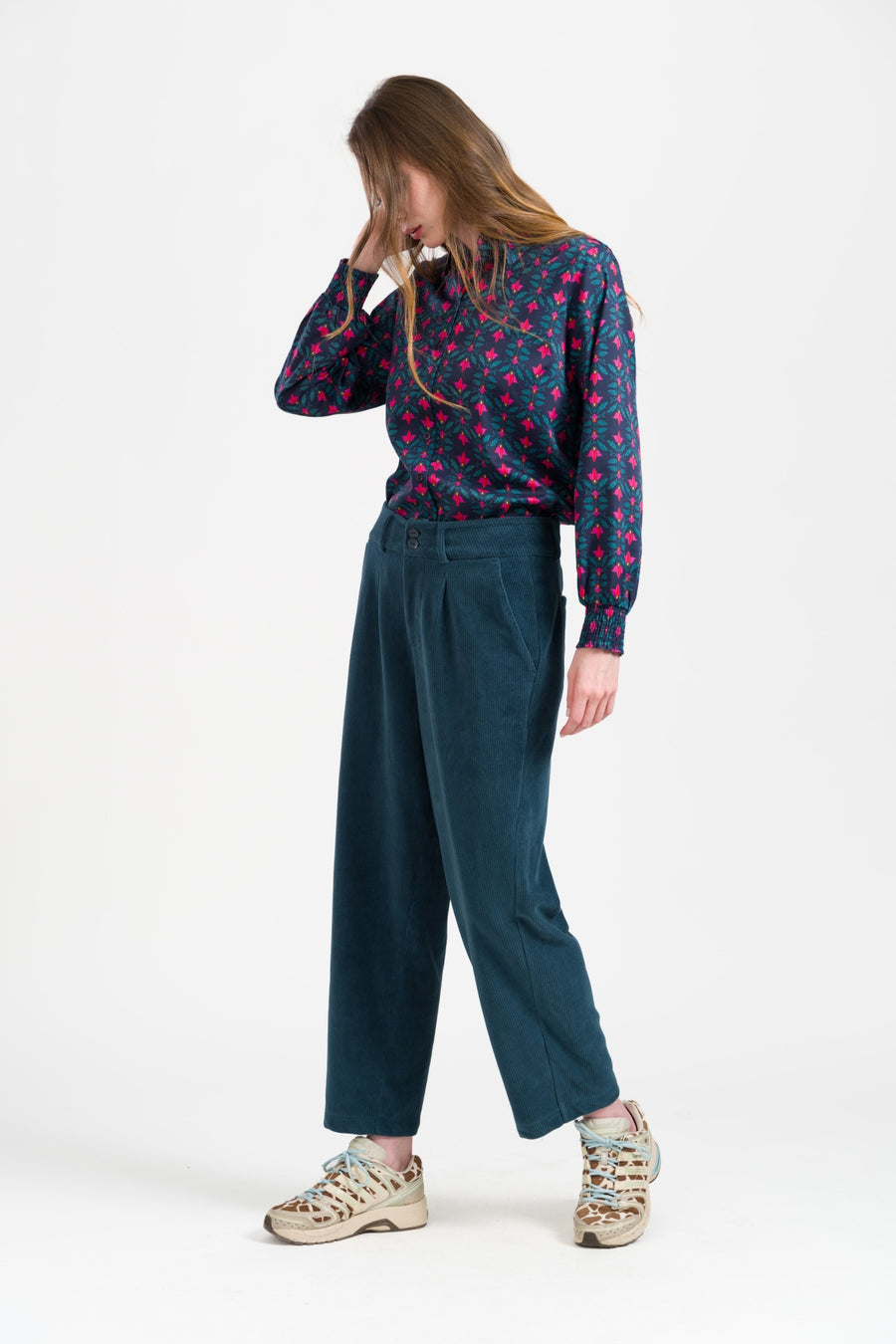 Brooklyn Trousers Rib Velour | Mediterranea