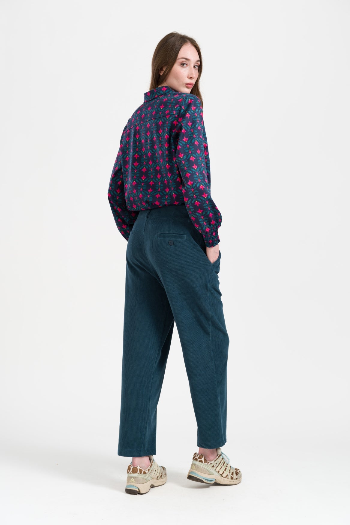Brooklyn Trousers Rib Velour | Mediterranea
