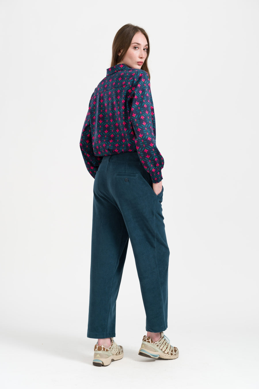 Brooklyn Trousers Rib Velour | Mediterranea