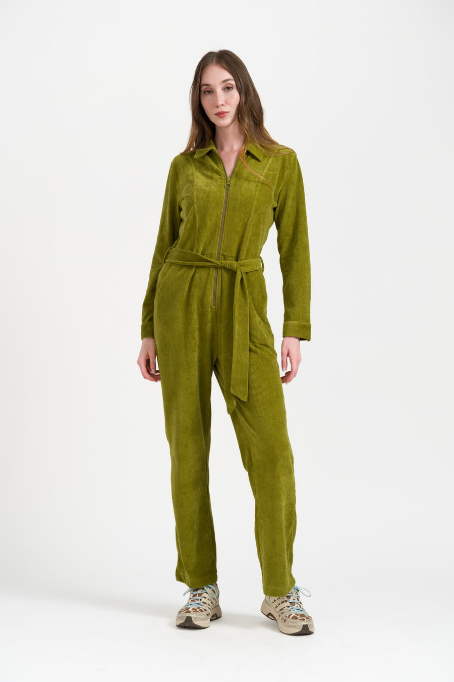 Ginger Jumpsuit Rib Velour | Sphagnum