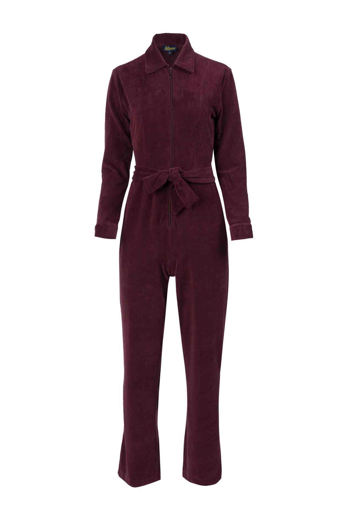 Ginger Jumpsuit Rib Velour | Fig