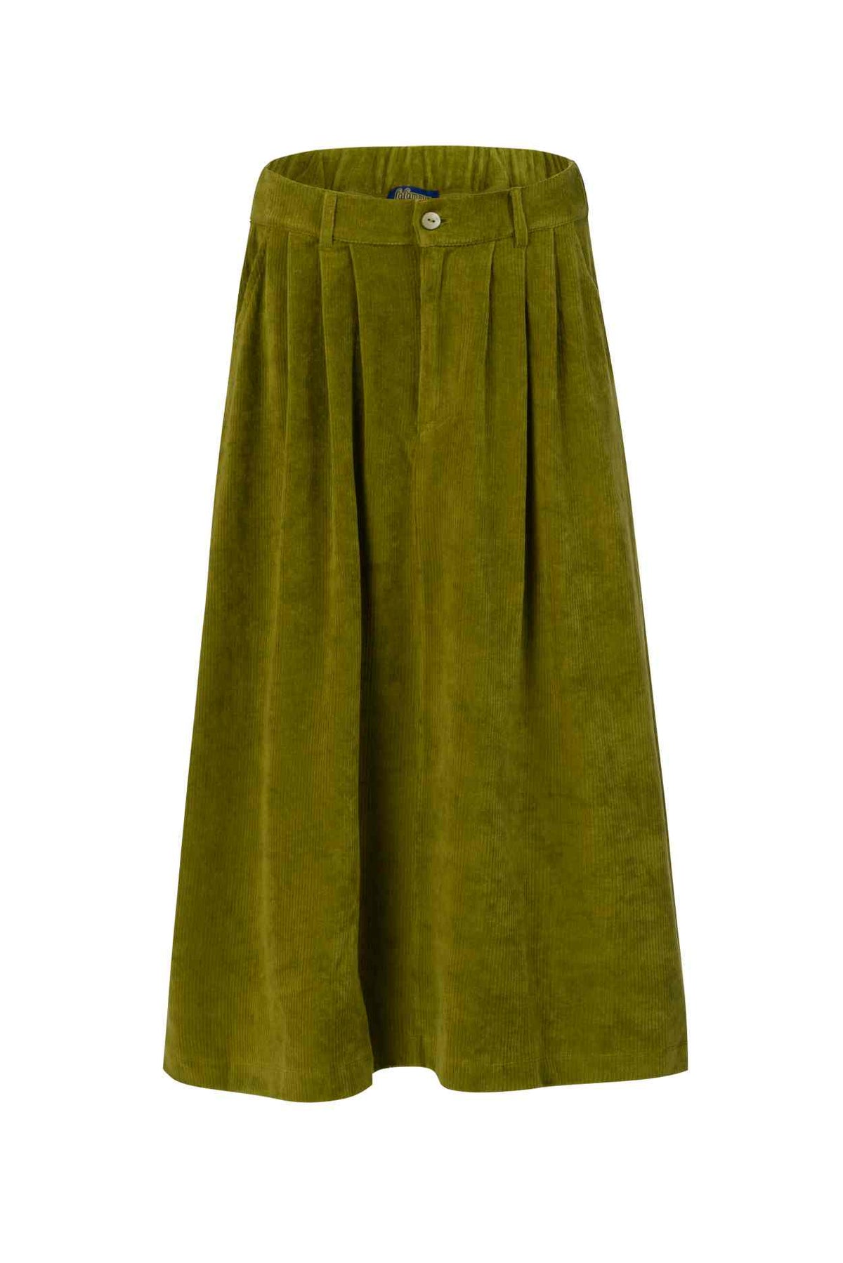 Isla Skirt Rib Velour | Sphagnum