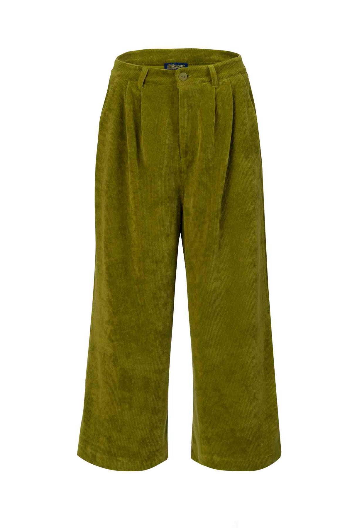 Lotus Trousers Rib Velour | Sphagnum