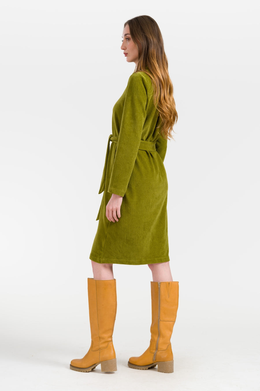 Pearl Dress Rib Velour | Sphagnum