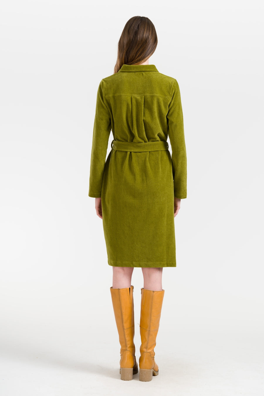 Pearl Dress Rib Velour | Sphagnum